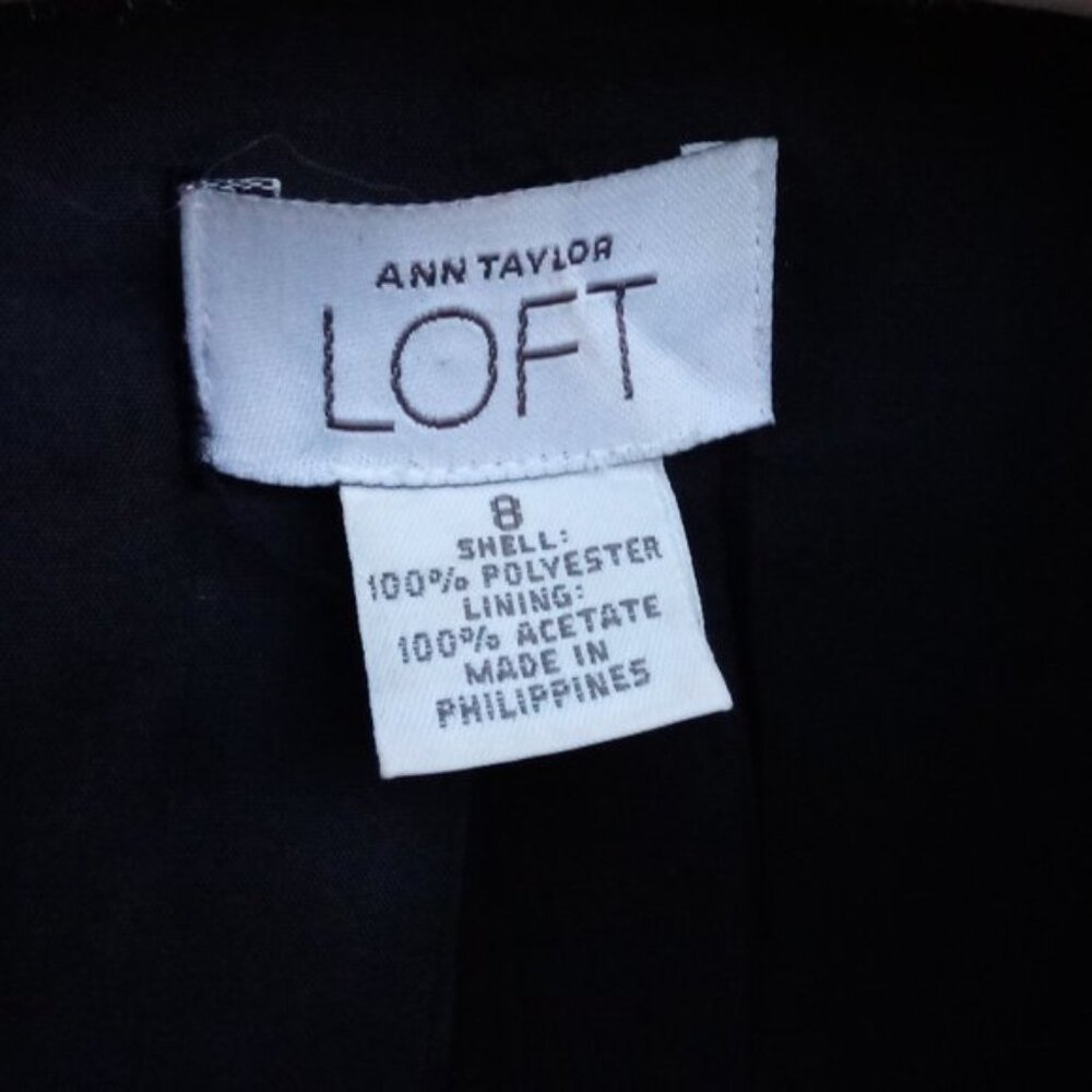Ann Taylor Loft blazer black sz 8 - Picture 3 of 11
